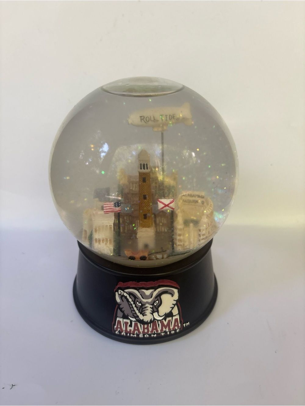 Vintage Musical University Of Alabama Crimson Tide “ Roll Tide” Snow Globe
